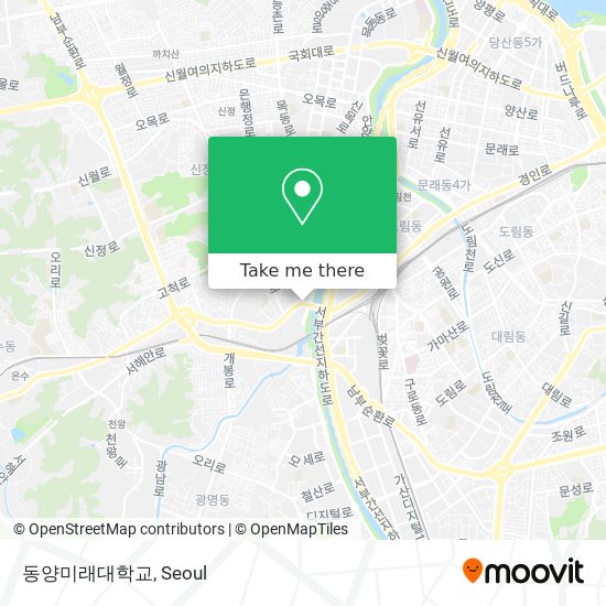 동양미래대학교 map
