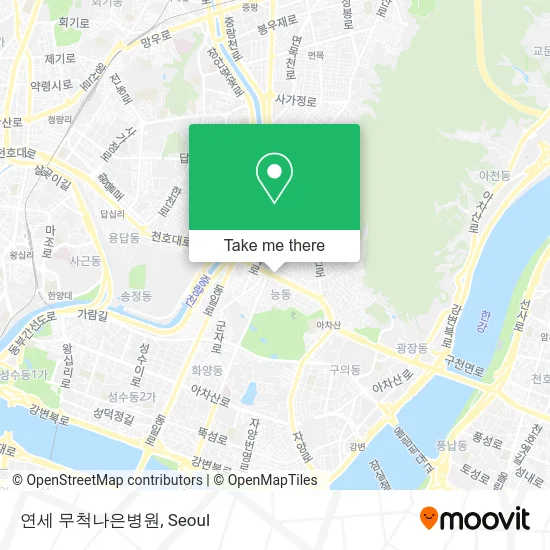 연세 무척나은병원 map