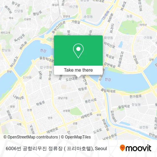 6006번 공항리무진 정류장 ( 프리마호텔) map