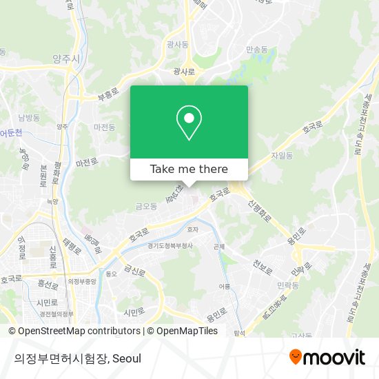 의정부면허시험장 map