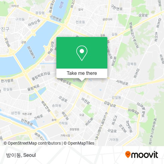 방이동 map