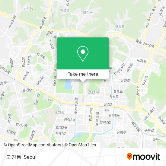 고잔동 map