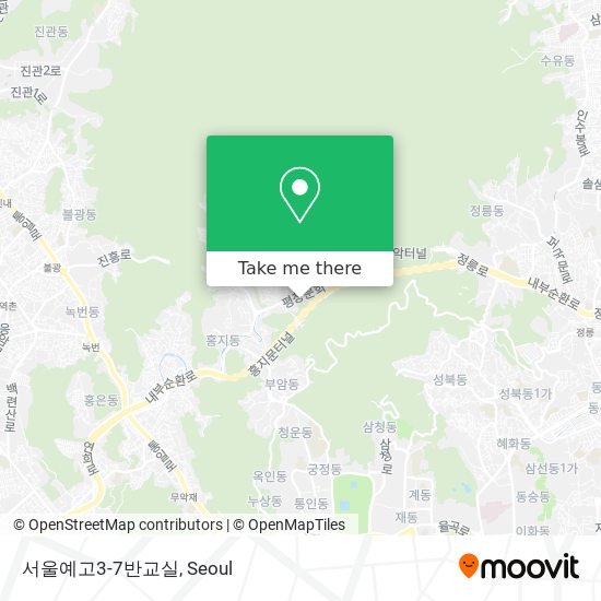 서울예고3-7반교실 map