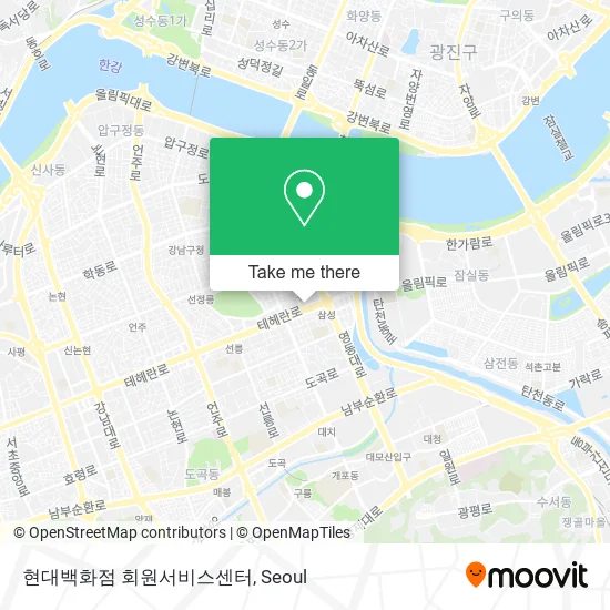 현대백화점 회원서비스센터 map
