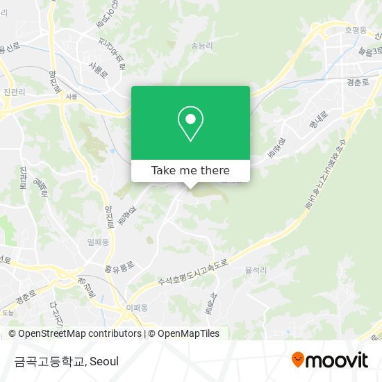 금곡고등학교 map