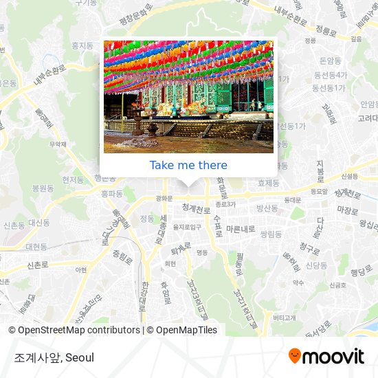 조계사앞 map