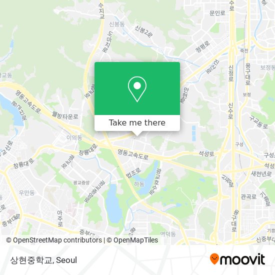 상현중학교 map