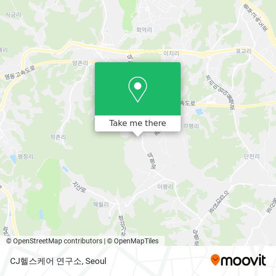 CJ헬스케어 연구소 map