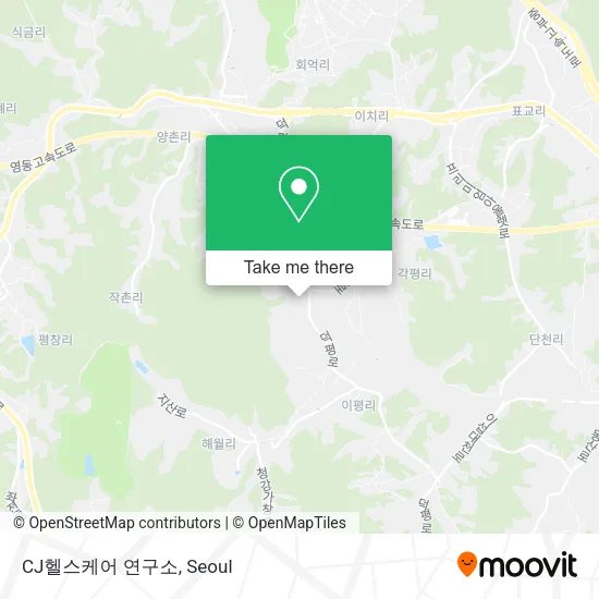 CJ헬스케어 연구소 map