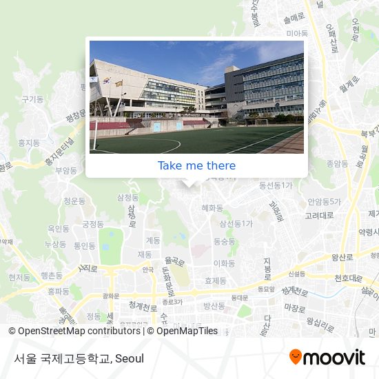 서울 국제고등학교 map