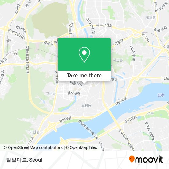 밀알마트 map