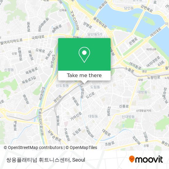 쌍용플래티넘 휘트니스센터 map