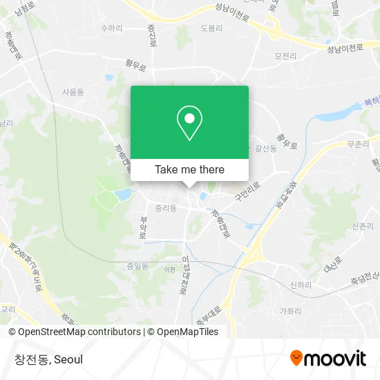 창전동 map