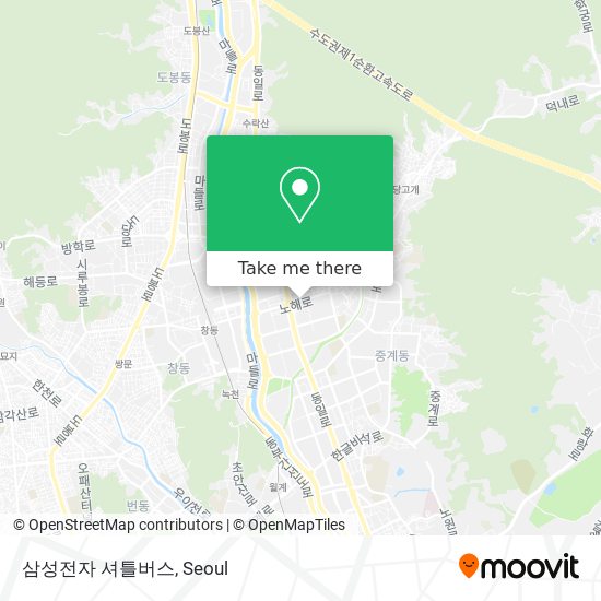 삼성전자 셔틀버스 map
