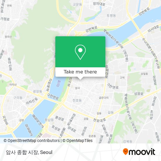 암사 종합 시장 map