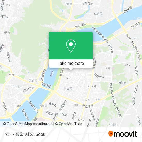 암사 종합 시장 map