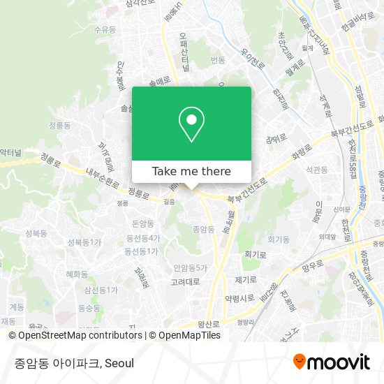 종암동 아이파크 map