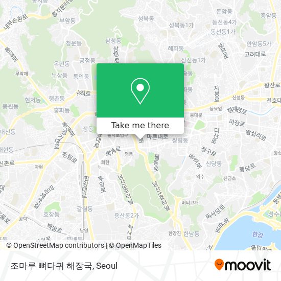 조마루 뼈다귀 해장국 map