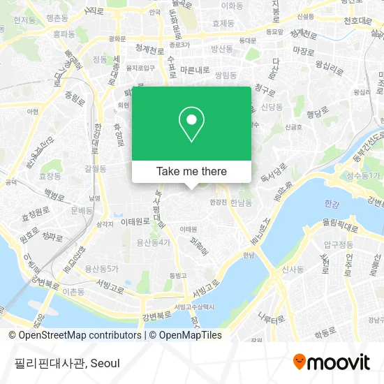 필리핀대사관 map