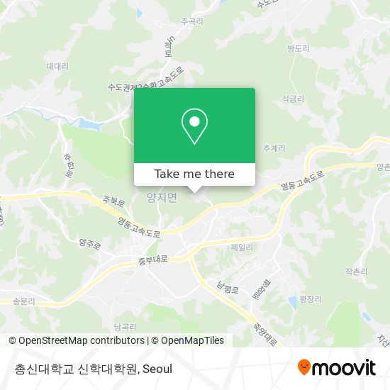 총신대학교 신학대학원 map