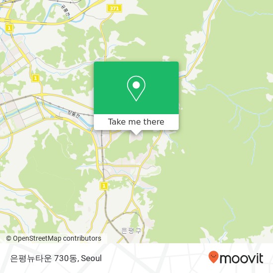 은평뉴타운 730동 map