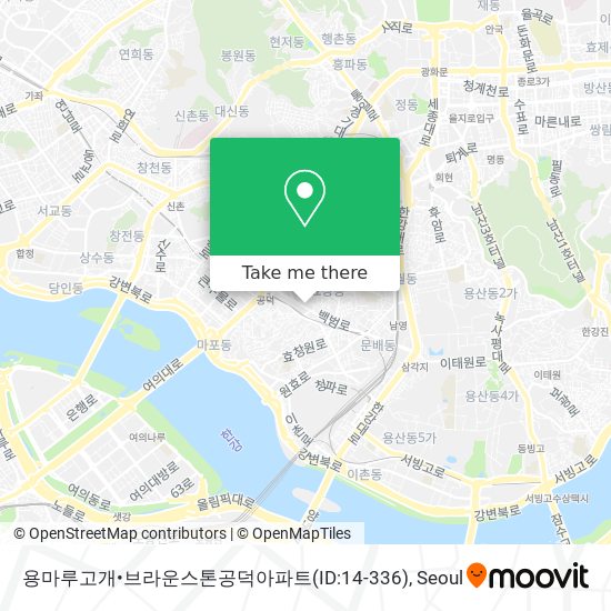 용마루고개•브라운스톤공덕아파트(ID:14-336) map