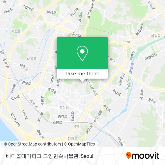 배다골테마파크 고양민속박물관 map