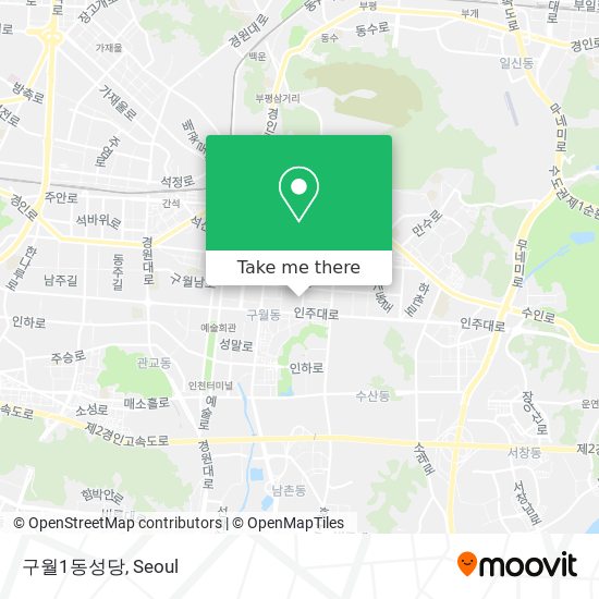 구월1동성당 map