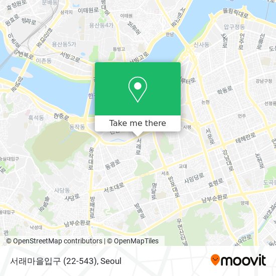 서래마을입구 (22-543) map