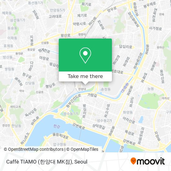 Caffè TIAMO (한양대 MK점) map