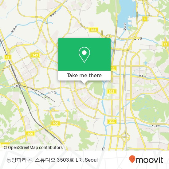 동양파라곤. 스튜디오 3503호 LRi map