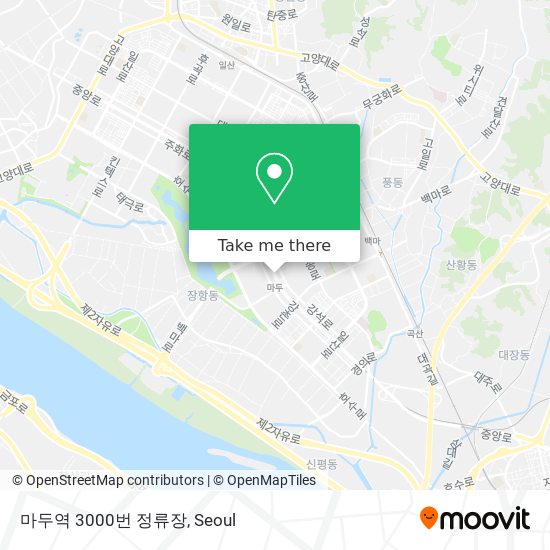 마두역 3000번 정류장 map
