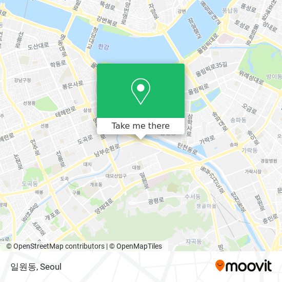 일원동 map