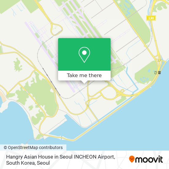Hangry Asian House in Seoul INCHEON Airport, South Korea map