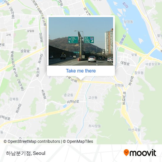 하남분기점 map