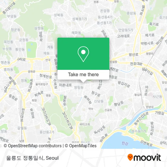울릉도 정통일식 map