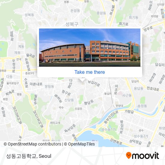 성동고등학교 map