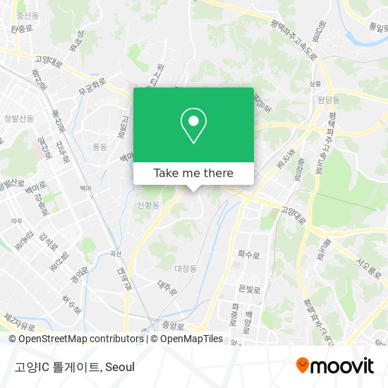 고양IC 톨게이트 map