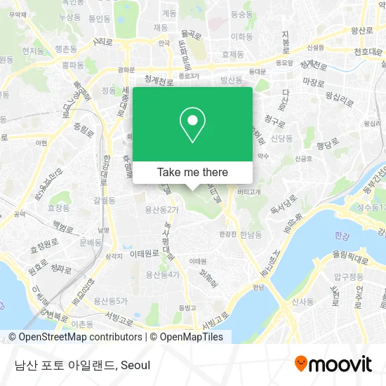 남산 포토 아일랜드 map