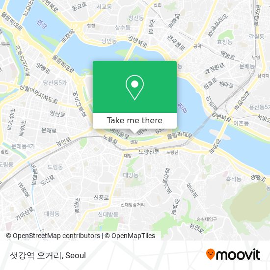 샛강역 오거리 map