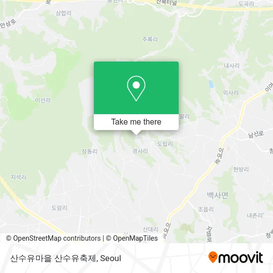 산수유마을 산수유축제 map