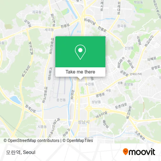 모란역 map