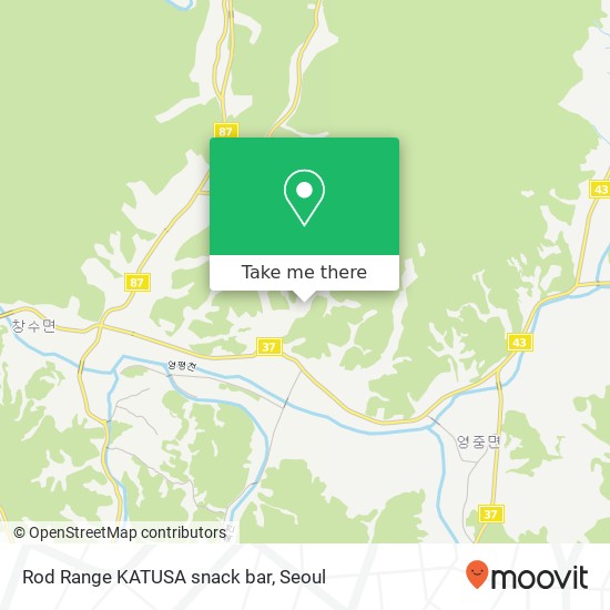 Rod Range KATUSA snack bar map