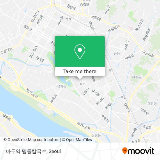 마두역 명동칼국수 map