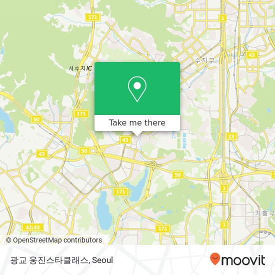 광교 웅진스타클래스 map