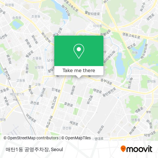 매탄1동 공영주차장 map