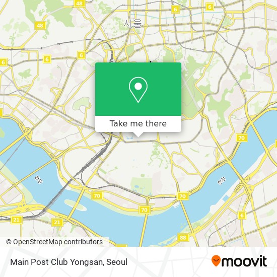 Main Post Club Yongsan map