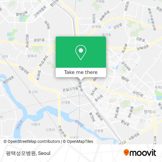 평택성모병원 map