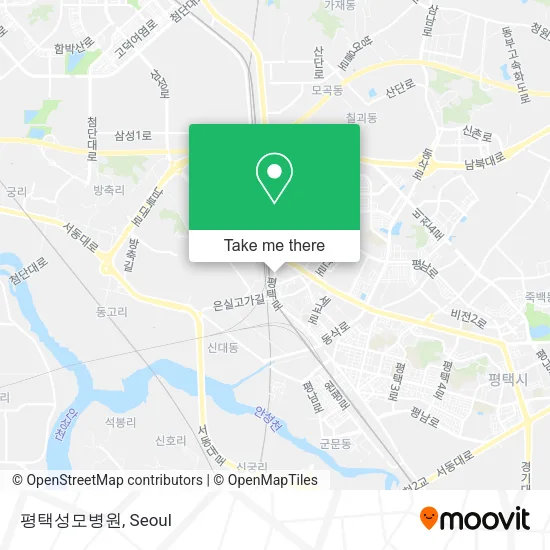 평택성모병원 map