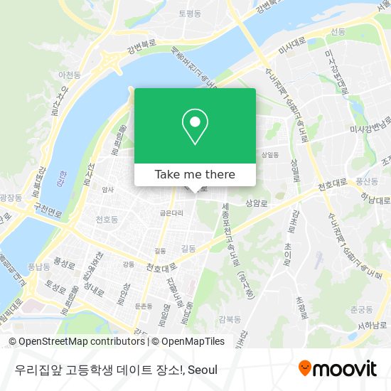 우리집앞 고등학생 데이트 장소! map